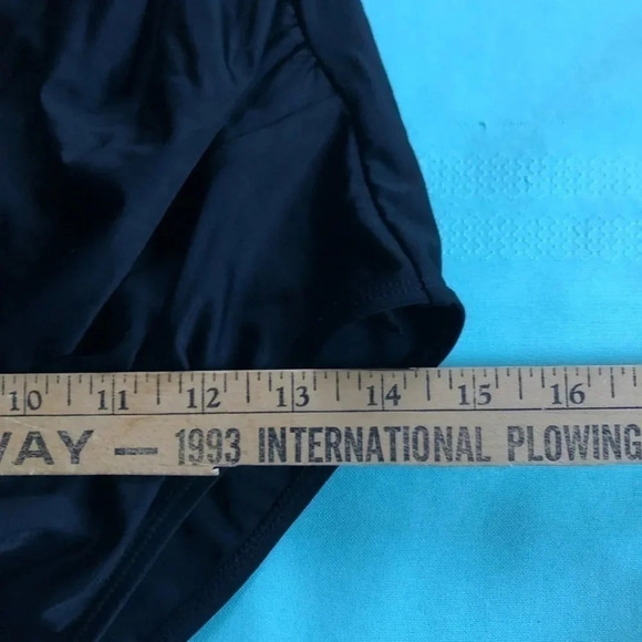 Black One Piece Swimsuit  with Rouched Sides - Picture 4 of 13